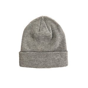 Bonnet gris pour adulte brodé et personnalisé