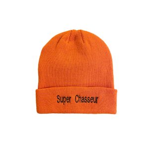 Bonnet orange pour adulte brodé et personnalisé