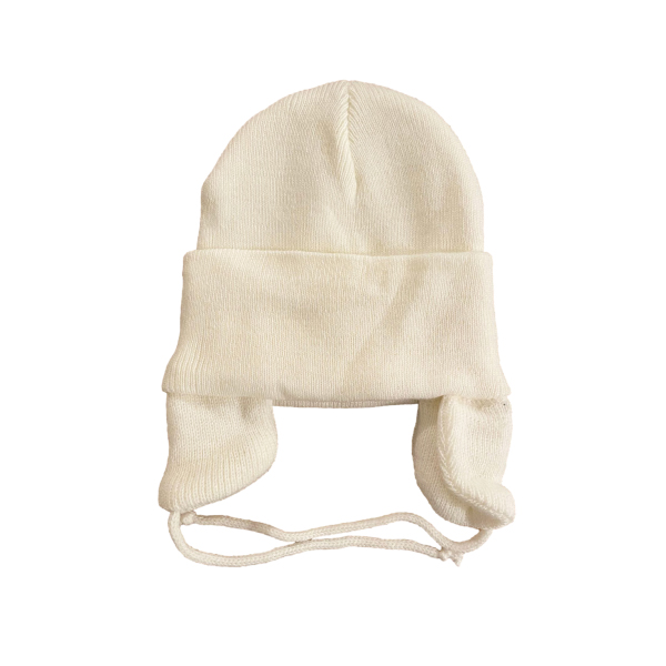 Bonnet blanc pour bébé brodé et personnalisé