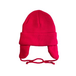Bonnet rouge pour bébé brodé et personnalisé