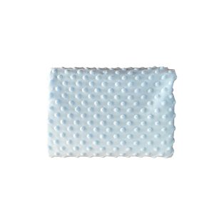 Plaid, couverture bleue à bulles brodée du prénom de bébé